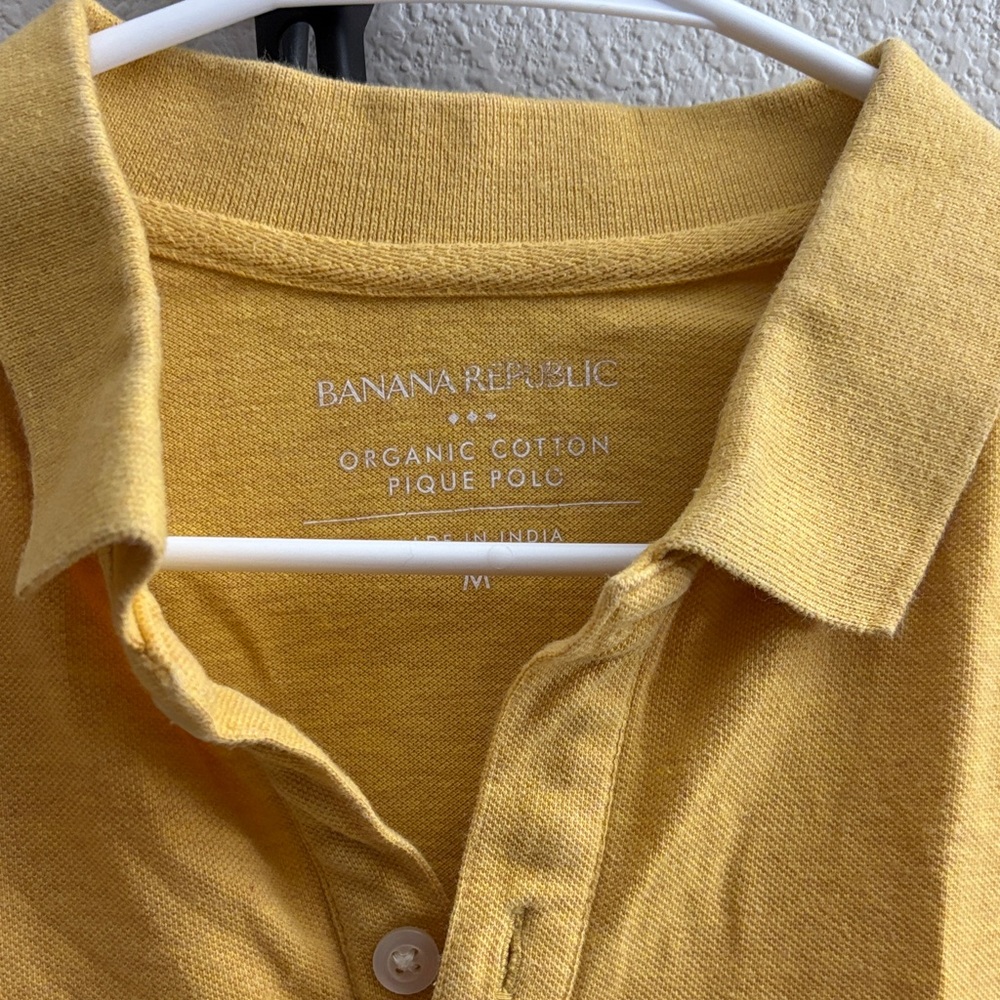 Banana Republic Mustard Polo Shirt